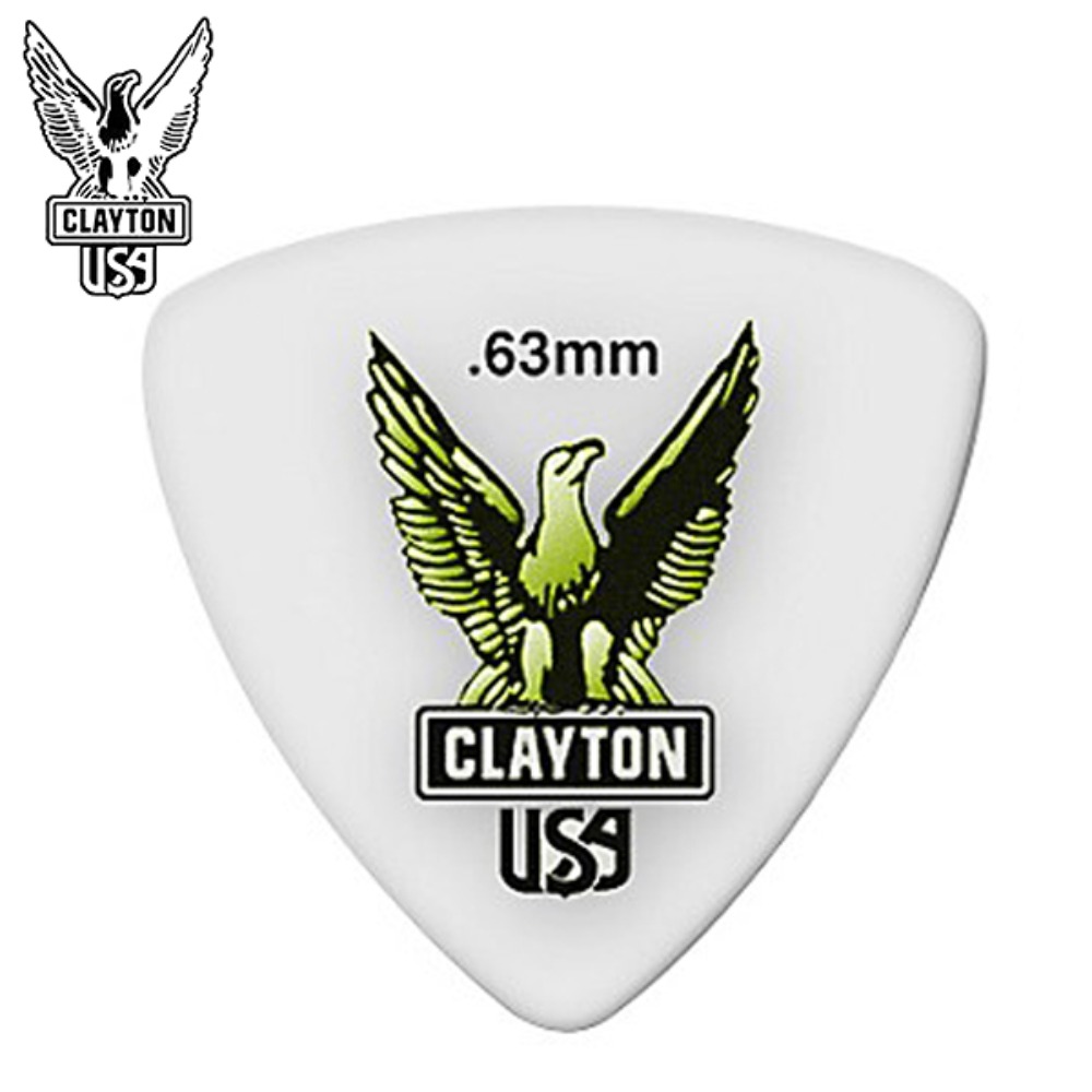 클레이톤 아세탈 트라이앵글 삼각형 피크 0.63mm Clayton Acetal Triangle Pick 0.63mm