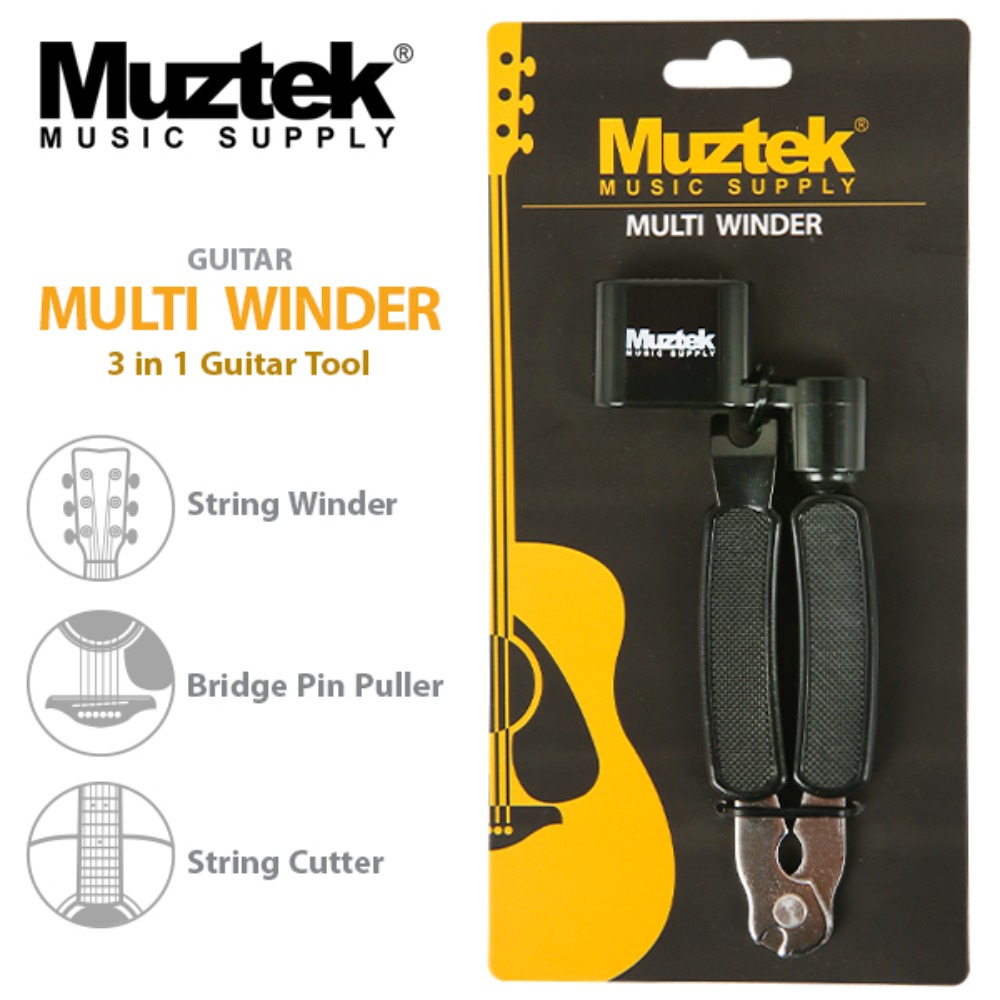 뮤즈텍 MMW100 기타 줄감개 멀티툴 와인더커터 Muztek MMW-100 Multi Winder Tool for Guitars 줄감개,커터,핀뽑게