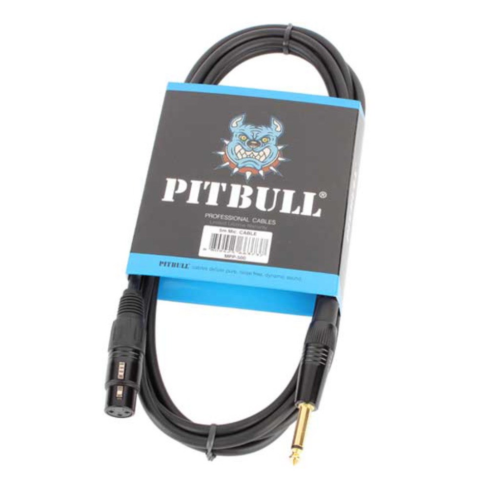 핏불 MPP500F 마이크케이블 5m 1자-암캐논 Pitbull MPP-500F Microphone Cable 55-암캐논 플러그구성
