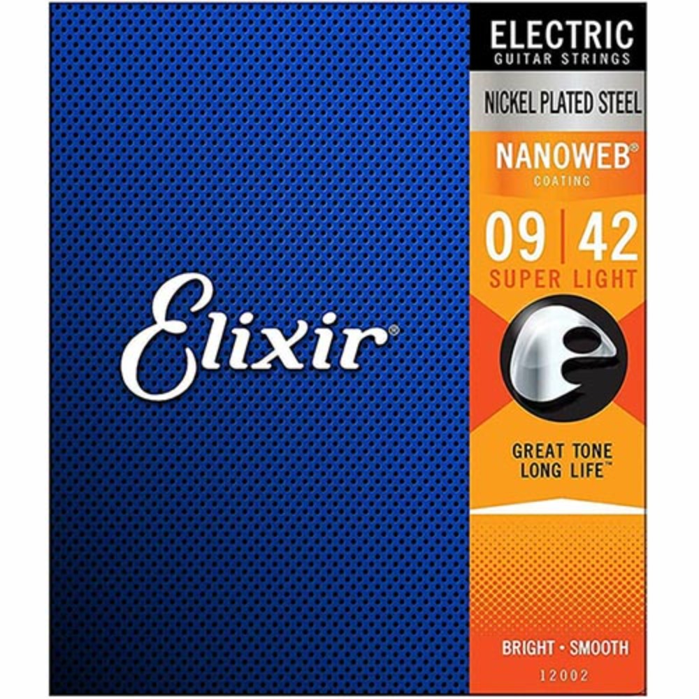 엘릭서 12002 나노웹 일렉줄 942 슈퍼라이트 Elixir Nanoweb Electric Super Light 9-42 9,11,16,24,32,42