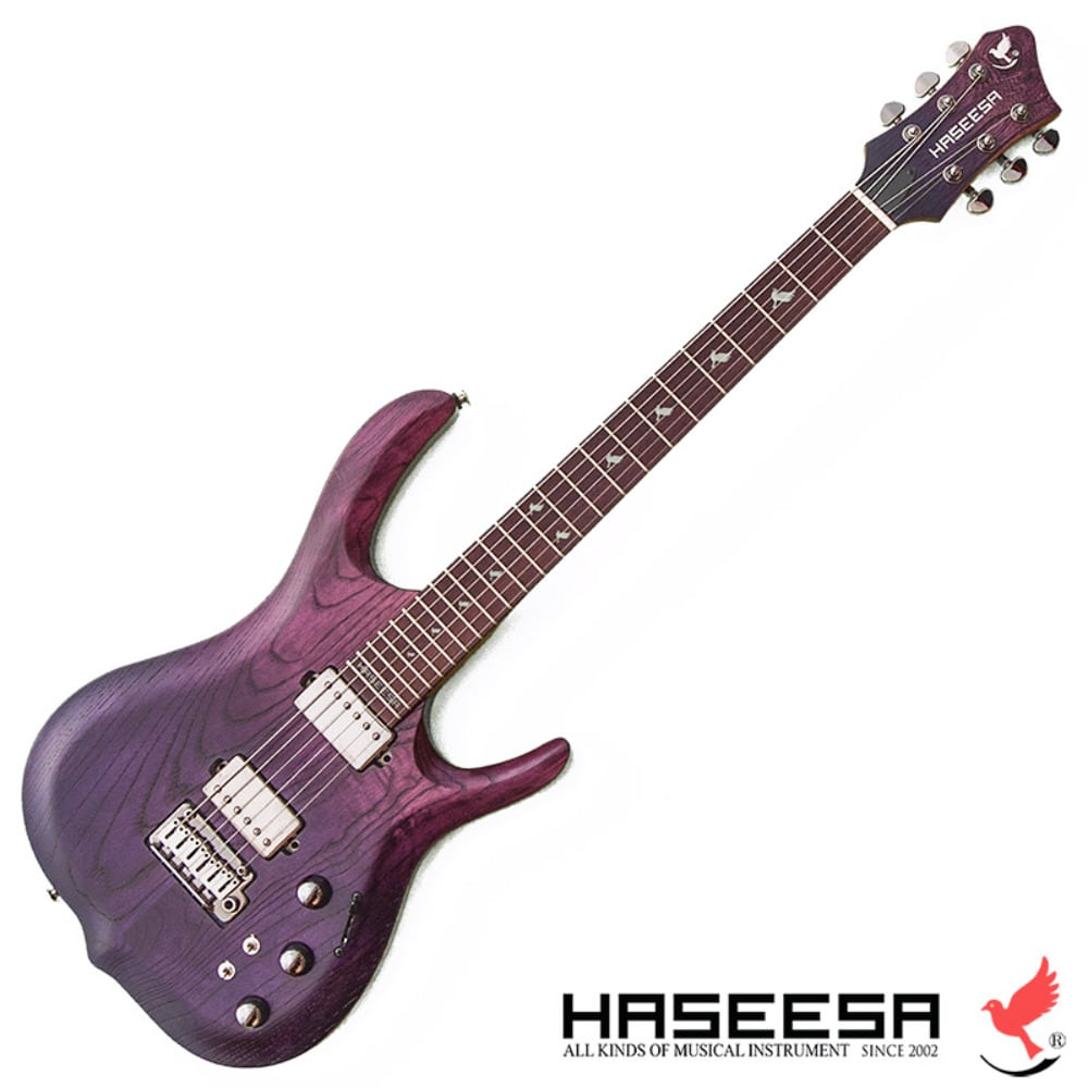 하세이사 범용 플라워 일렉기타 제비꽃 HASEESA BumYong FLOWER Electric Guitar Ultra Violet