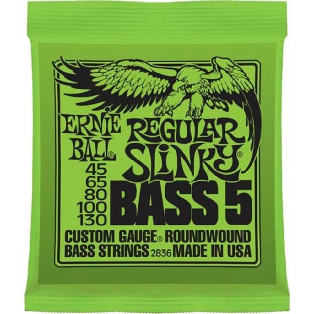 어니볼 2836 슬링키 5현베이스줄 45130 니켈 Ernieball Regular Slinky Bass 5 45-130 Nickel 니켈 라운드와운드 45,65,80,100,130