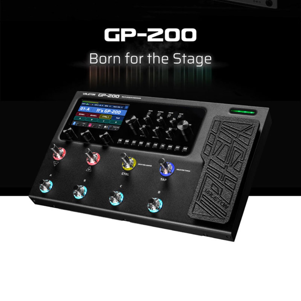 베일톤 GP200 기타 멀티이펙터 Valeton GP-200 Guitar Multi Effects Processor 아답터포함,정식수입품