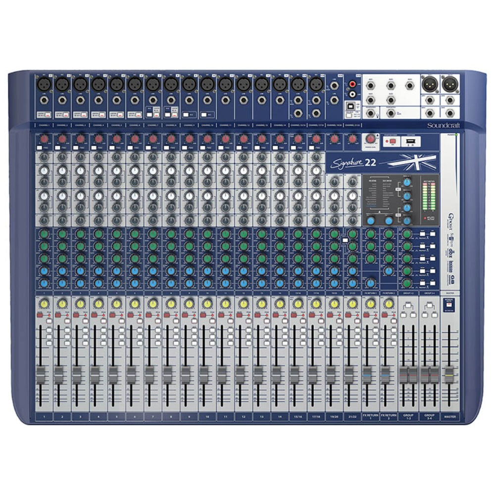 사운드크래프트 시그니처22 믹서 이펙트포함,USB레코딩 Soundcraft Signature22 Analog Mixing Console