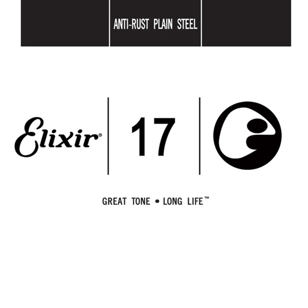 엘릭서 낱줄 17게이지 안티러스트 플레인스틸 Elixir 017 Antirust Plain Steel 일렉10-46세트 3번줄,통기타13-56세트 2번줄