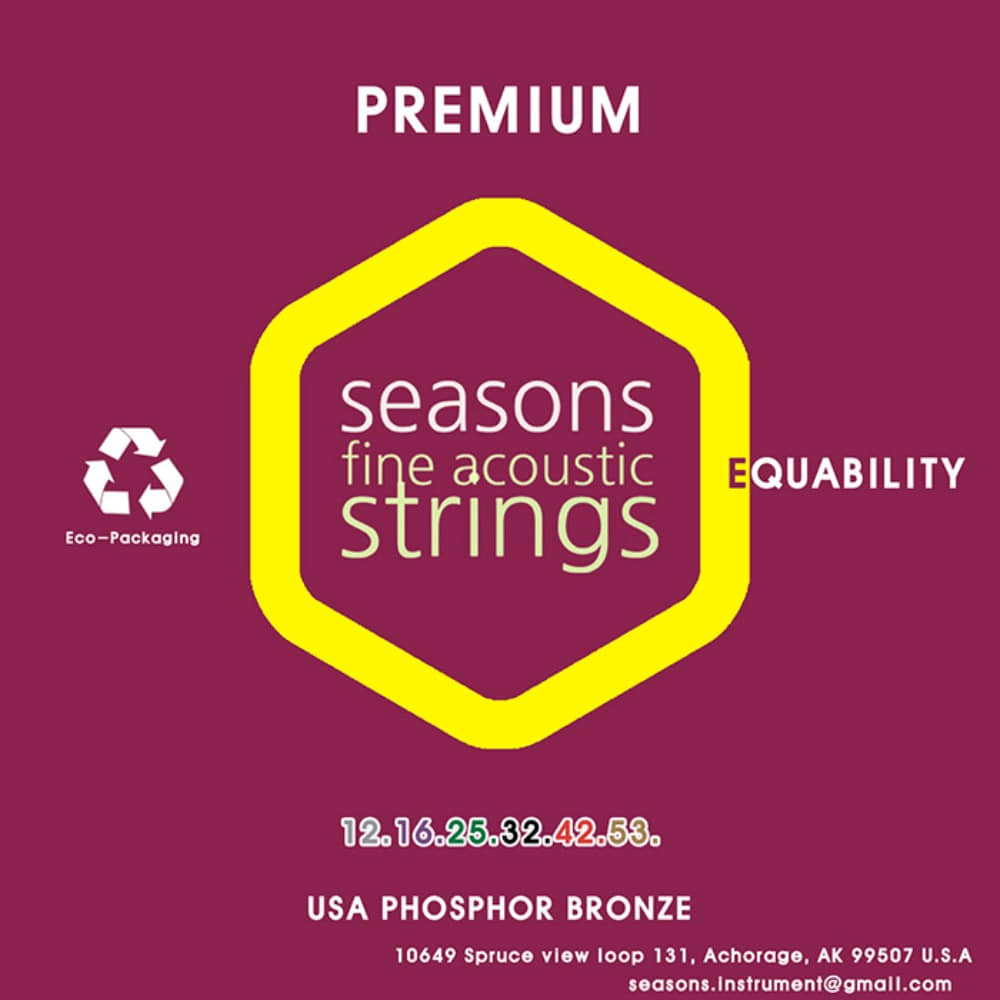 시즌 SA1012 통기타줄 1253 포스포브론즈 Seasons SA-1012 Phosphorbronze Acoustic String 12,16,25,32,42,53