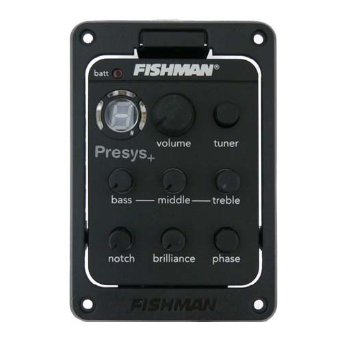 피쉬맨 프리시스 플러스 어쿠스틱기타프리앰프 Fishman Presys+ 온보드측판장착,튜닝기능,벌크포장