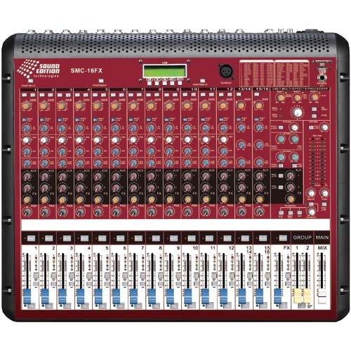 사운드에디션 SMC16FX 아날로그믹서 Soundedition SMC-16FX Mixer 16채널,USB플레이어,이펙트내장(24비트)