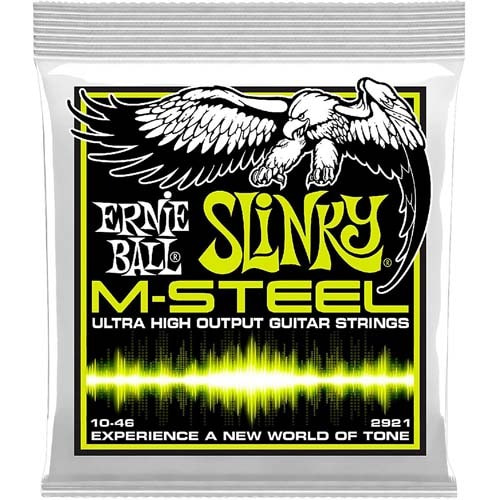 어니볼 2921 M스틸 레귤러슬링키 1046 코발트 일렉기타줄세트 Ernieball M-Steel Regular Slinky 10-46 Maraging Steel 10,13,17,26,36,46