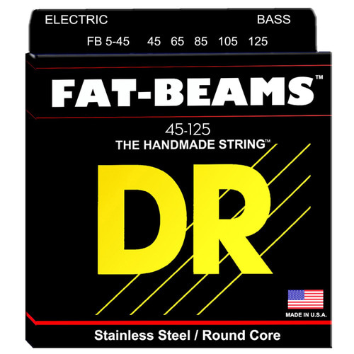 디알 FB545 팻빔 5현베이스줄 45125 스탠 DR FB5-45 Fat-Beams 45-125 Bass 5Strings 스테인리스스틸,라운드코어 45,65,85,105,125