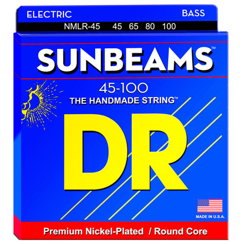 디알 NMLR45 썬빔 4현베이스줄 45100 니켈 DR NMLR-45 Sunbeams 45-100 Bass String 니켈플레이티드,라운드코어 45,65,80,100