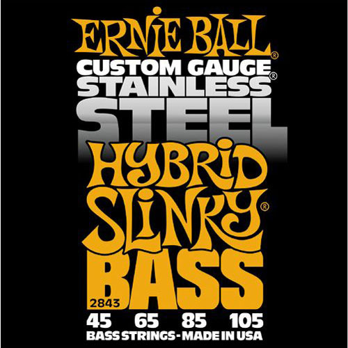 어니볼 2843 베이스줄 45105 스탠 4현 Ernieball Hybrid Slinky Bass Stainless 45-105 45,65,85,105