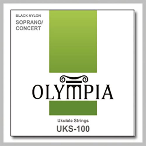 올림피아 UKS100 콘서트 우쿨렐레줄 세트 Olympia UKS-100 검정색 , 고음솔 세트 , 소프라노 겸용