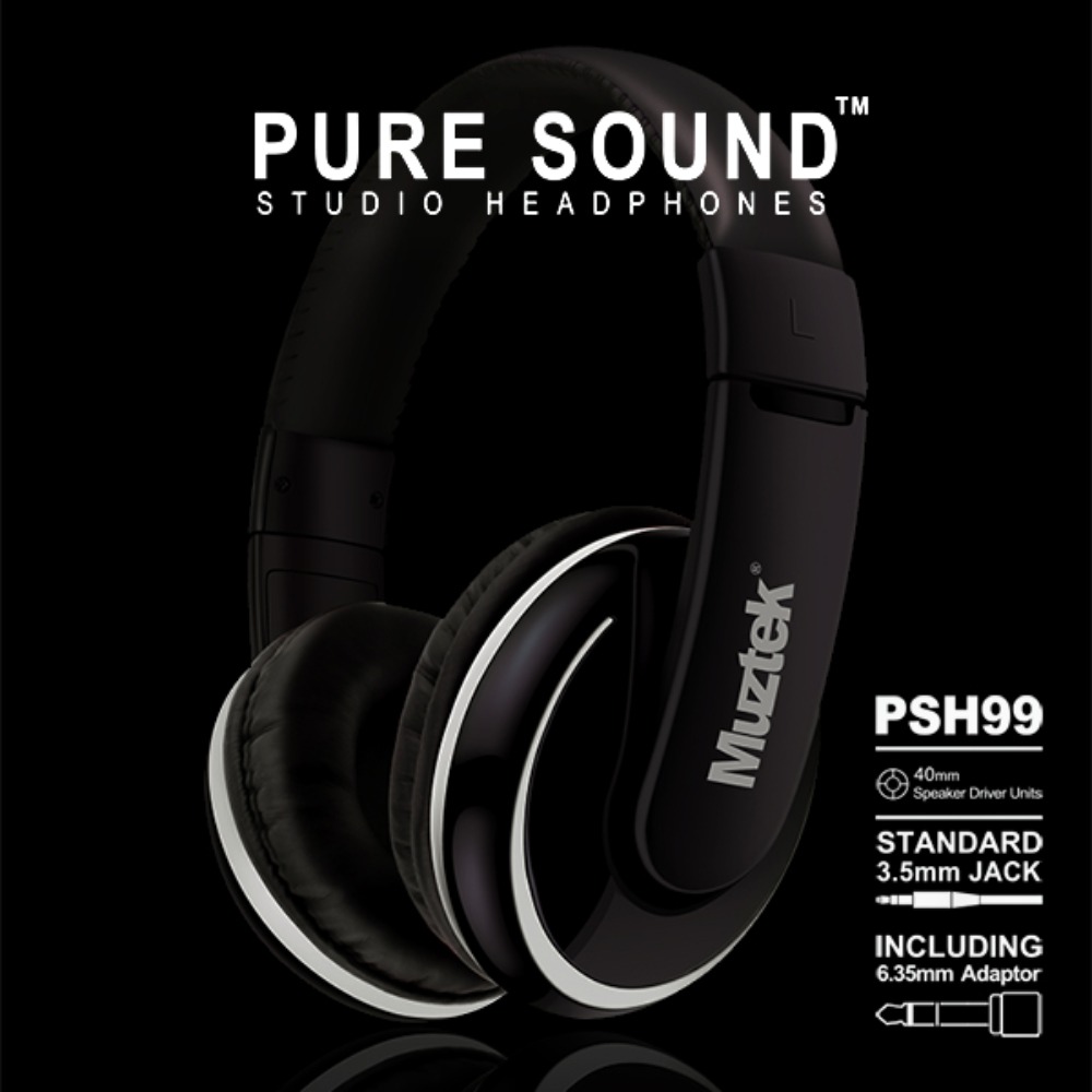 뮤즈텍 스튜디오 헤드폰 Muztek Studio Headphone 변환잭포함,추천 PSH99 PSH-99