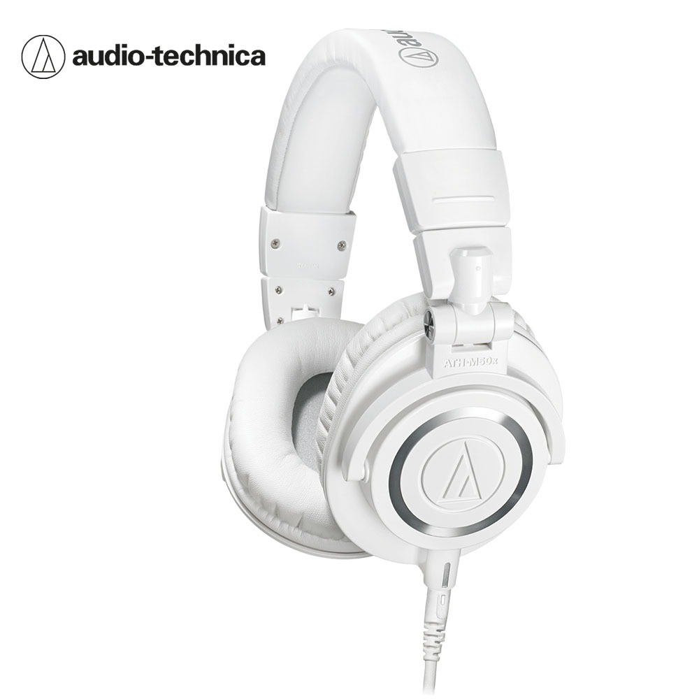 오디오테크니카 M50X 헤드폰 흰색 Audio-technica ATH-M50x White Professional monitor headphones
