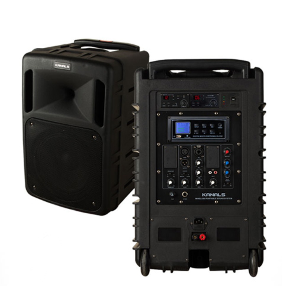 카날스 BK1050N 충전식 이동스피커 Kanals BK-1050N Portabel Wireless P.A Amplifier System 500w출력,블루투스,900mhz무선2채널(핸드1,헤드셋1)