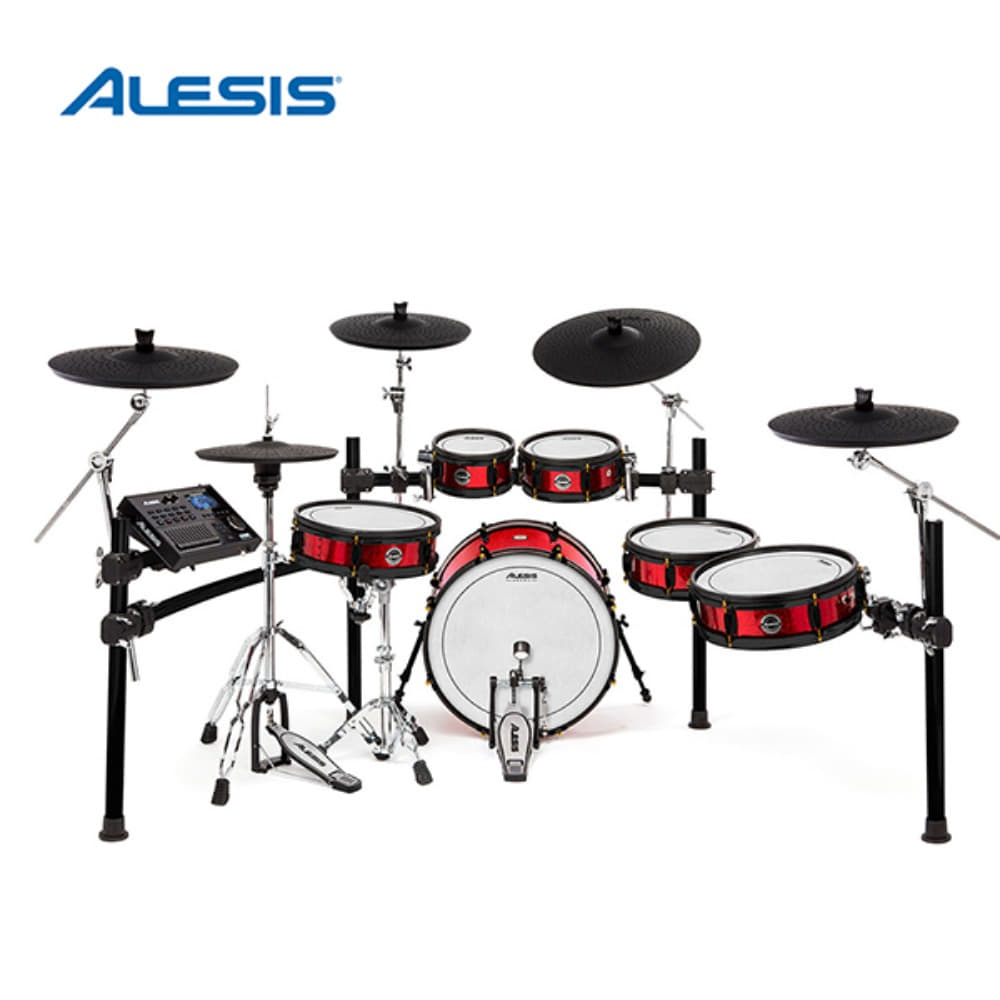 알레시스 전자드럼 스트라이크프로 SE  메시헤드  전자드럼  Alesis Strike Pro Special Edition Professional Electronic Drum Kit 하이햇스탠드,스네어스탠드,페달포함 8,10,12.14탐,14스네어,20베이스