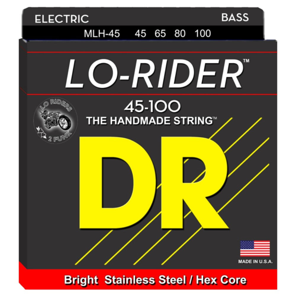 DR 로라이더 4현베이스줄 45100 스탠 DR Lo-Rider 45-100 Bass Strings 스테인리스스틸,헥사코어 45,65,80,100 MLH-45