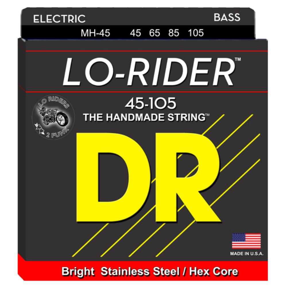 DR 로라이더 4현베이스줄 45105 스탠 DR Lo-Rider 45-105 Bass Strings 스테인리스스틸,헥사코어 45,65,85,105 MH-45