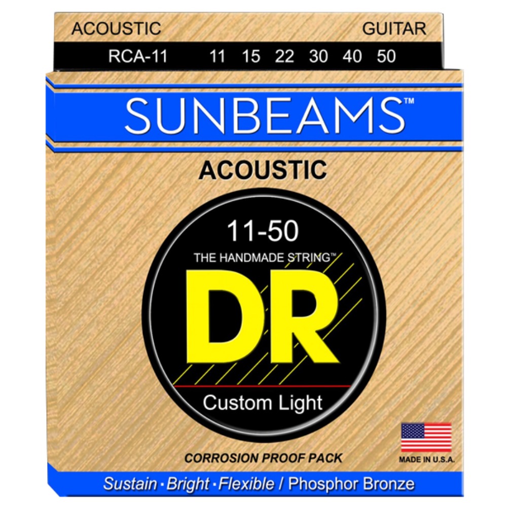 디알 RCA11 썬빔 어쿠스틱줄 1150 포스포브론즈 DR RCA-11 Sunbeams 11-50 Acoustic Strings Phosphor Bronze 11,15,22,30,40,50