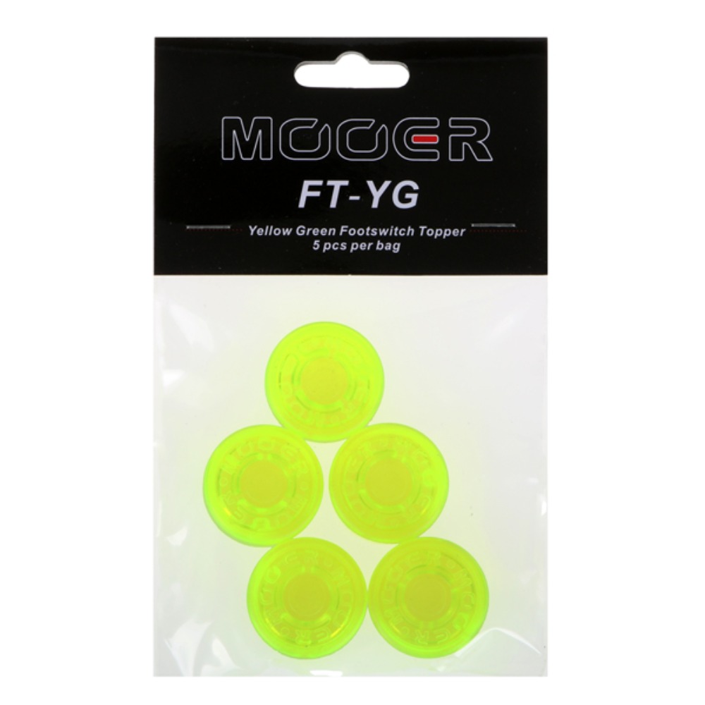 무어오디오 FTYG 이펙터 페달스위치 토퍼 5개 연두색 Mooeraudio FT-YG Footswitch Topper Yellow Green (5) 페달버튼 높이를 높이는제품