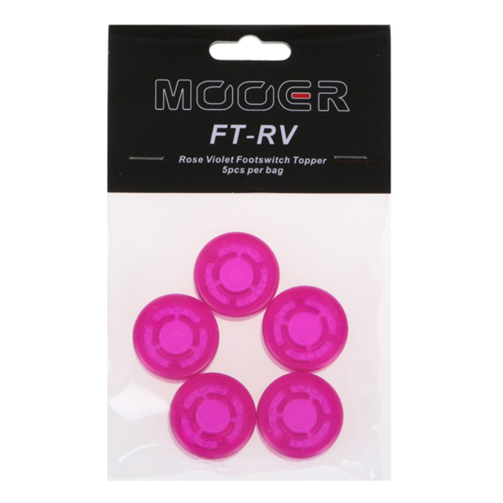 무어오디오 FTRV 이펙터 페달스위치 토퍼 5개 로즈바이올렛색 Mooeraudio FT-RV Footswitch Topper Rose Violet (5) 페달버튼 높이를 높이는제품
