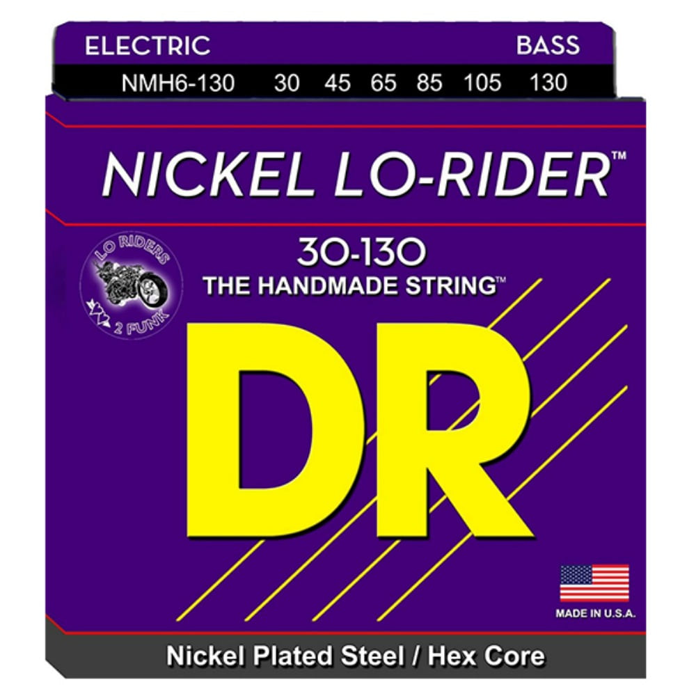 DR 니켈로라이더 6현베이스줄 30130 니켈 DR Nickel Lo-Rider 30-130 Bass 6Strings 니켈플레이티드스틸,헥사코어 30,45,65,85,105,130 NMH6-130