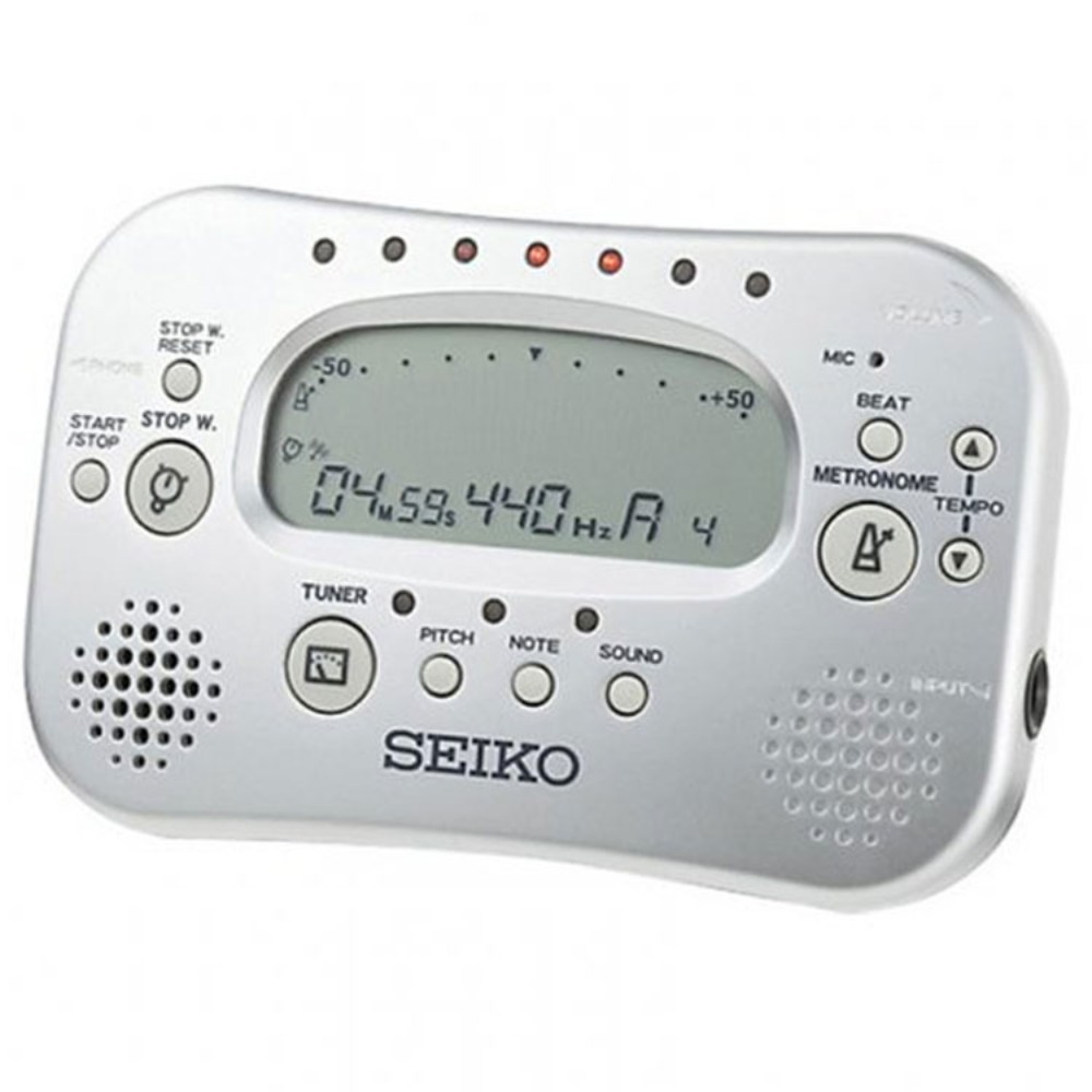 세이코 STH100 SL 메트로튜너 은색 Seiko STH-100 SL Metronome Tuner Silver 메트로놈,튜너,스톱워치