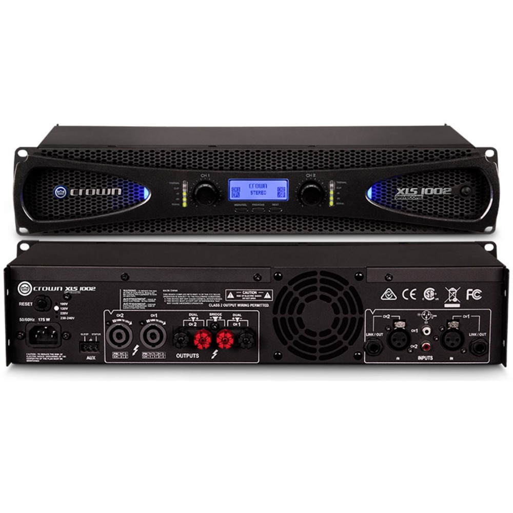 크라운 XLS1002 파워앰프 2채널,350w출력 Crown XLS 1002 Two-channel, 350W @ 4Ω Power Amplifier