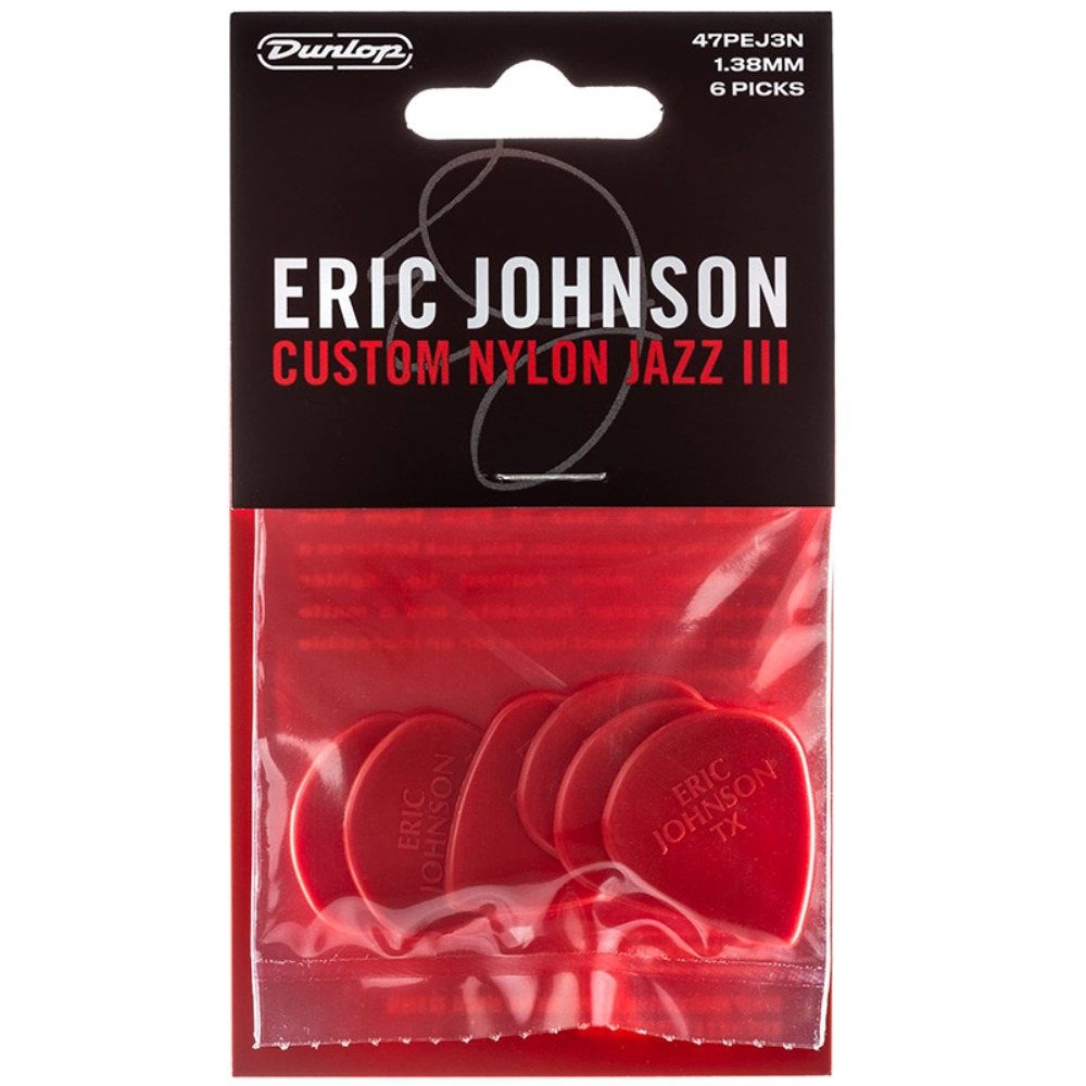 던롭 에릭존슨 재즈3 피크 6개 Dunlop Eric Johnson JazzIII Pick (6)