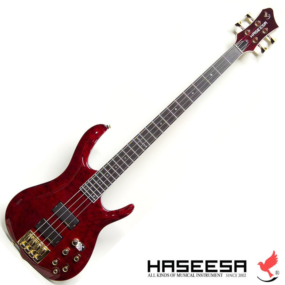 하세이사 범용베이스  디럭스 (레드카펫) Haseesa BumYong Deluxe Red Carpet 로즈우드지판,액티브/패시브 겸용,뮤트스위치
