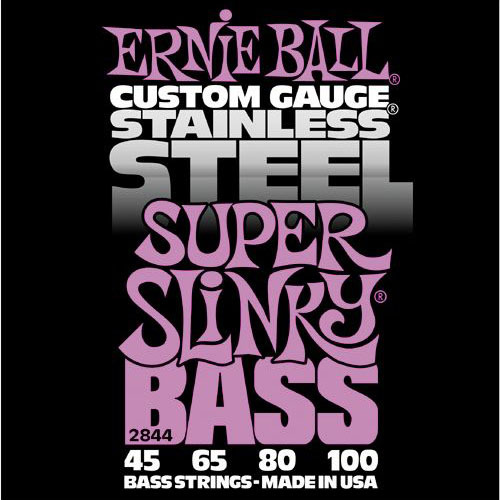 어니볼 2844 슈퍼슬링키 4현베이스줄 45100 스탠 Ernieball Super Slinky 45-100 Bass Stainless 45,65,80,100