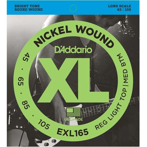 다다리오 EXL165 4현베이스줄 45105 니켈 Daddario 45-105 Bass Strings Nickel 45,65,85,105