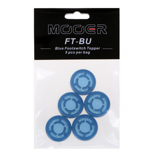 무어오디오 FTBU 이펙터페달스위치 토퍼 5개 파란색 Mooeraudio FT-BU Footswitch Topper Blue (5) 페달버튼 높이를 높이는제품