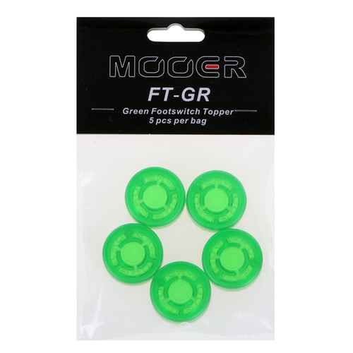 무어오디오 FTGR 이펙터 페달스위치 토퍼 5개 녹색 Mooeraudio FT-GR Footswitch Topper Green (5) 페달버튼 높이를 높이는 제품