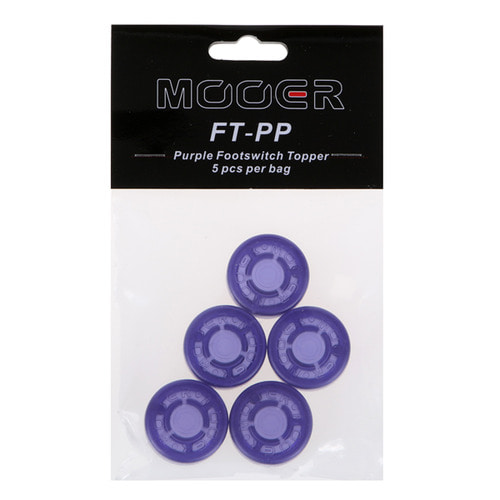 무어오디오 FTPP 이펙터 페달스위치 토퍼 5개 보라색 Mooeraudio FT-PP Footswitch Topper Purple (5) 페달버튼 높이를 높이는제품