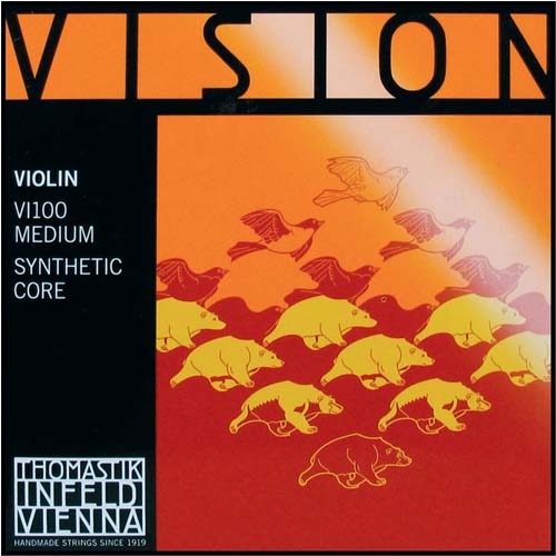 토마스틱인펠드 비전 바이올린현세트  4/4사이즈 Thomastik Infeld Vision Violin Strings 4/4 Set  VI100,VI-100,미디엄 바이올린줄세트